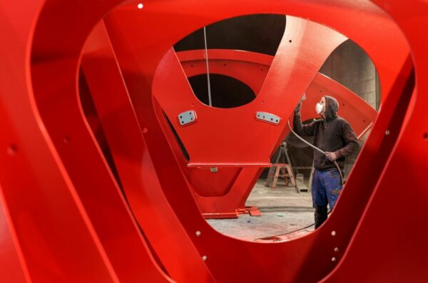 Nasslackieren im Stahlbau